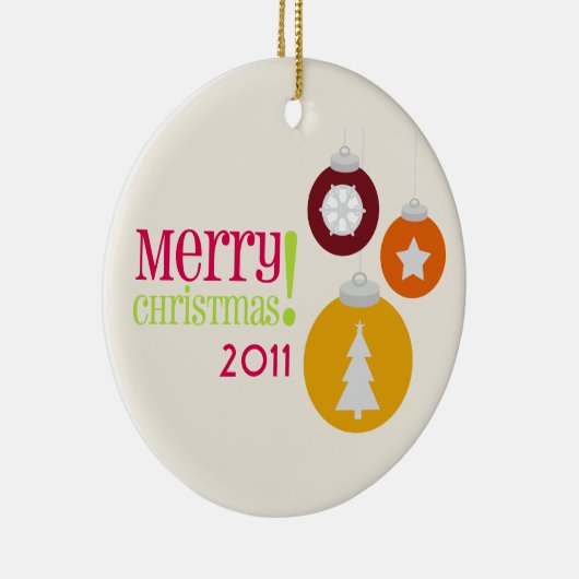 メリークリスマスの装飾のオーナメント セラミックオーナメント (右)