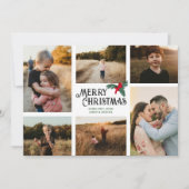 メリークリスマスの複数写真 シーズンカード (正面)