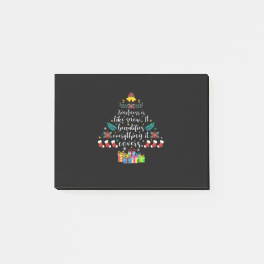 メリークリスマスの親切は雪の如し ポストイット (正面)