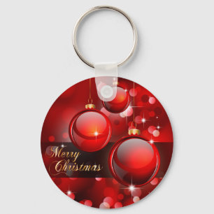 メリークリスマスの赤のつまらないもの キーホルダー
