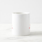 メリークリスマスの赤博物館のZazzleのギフト コーヒーマグカップ (中央)