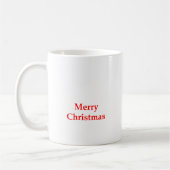 メリークリスマスの赤博物館のZazzleのギフト コーヒーマグカップ (左)