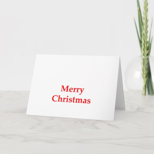 メリークリスマスの赤博物館のZazzleのギフト シーズンカード (正面)