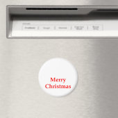 メリークリスマスの赤博物館のZazzleのギフト マグネット (インサイチュ (食洗機))