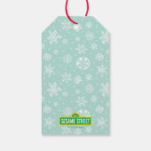 メリークリスマスの走り書きの大きい鳥 ギフトタグ (裏面)