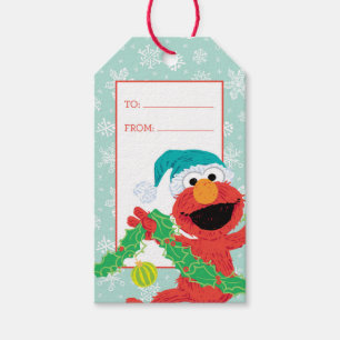メリークリスマスの走り書きElmo ギフトタグ