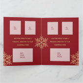 メリークリスマスの追加7枚までの写真グリーティングカード カード (内部)