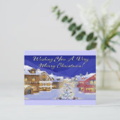 メリークリスマスの郵便はがきを望みます シーズンポストカード (スタンド正面)