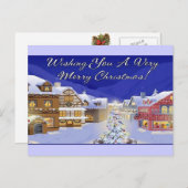 メリークリスマスの郵便はがきを望みます シーズンポストカード (正面/裏面)