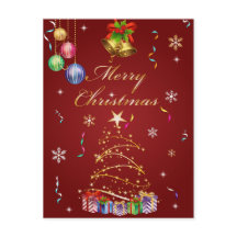 メリークリスマスの郵便はがき