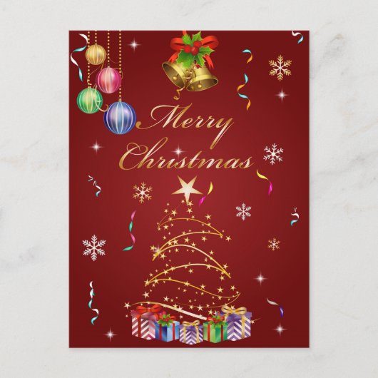 メリークリスマスの郵便はがき シーズンポストカード (正面)