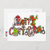 メリークリスマスの郵便はがき シーズンポストカード (正面/裏面)