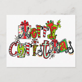 メリークリスマスの郵便はがき シーズンポストカード