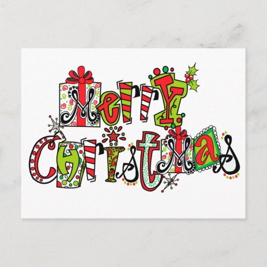メリークリスマスの郵便はがき シーズンポストカード (正面)