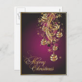 メリークリスマスの郵便はがき シーズンポストカード (正面/裏面)