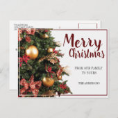 メリークリスマスの郵便はがき シーズンポストカード (正面/裏面)