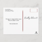 メリークリスマスの郵便はがき シーズンポストカード (裏面)