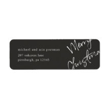 メリークリスマスの郵送ラベル