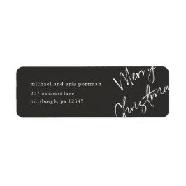 メリークリスマスの郵送ラベル ラベル