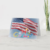 メリークリスマスの配置された休日カード シーズンカード (正面)