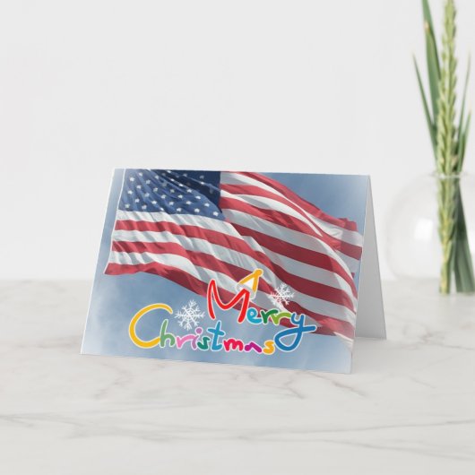メリークリスマスの配置された休日カード シーズンカード (正面)