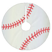 メリークリスマスの野球の恋人 ブラッシュドポリエステルツリースカート (正面)