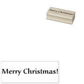 メリークリスマスの長方形の小さなゴム印 ラバースタンプ (押印)