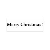 メリークリスマスの長方形の小さなゴム印 ラバースタンプ (インプリント)