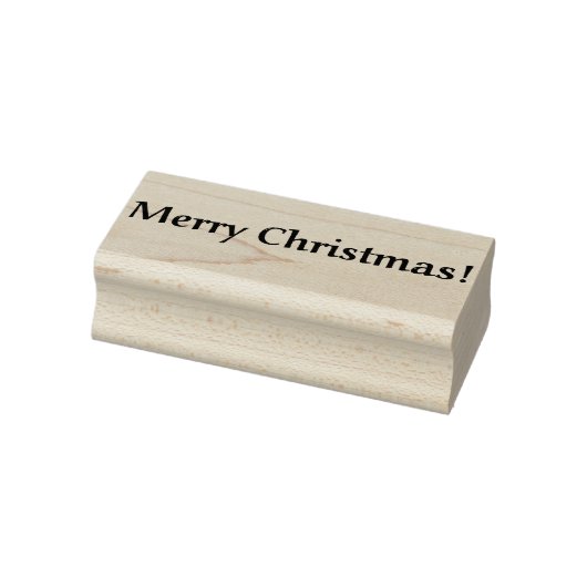 メリークリスマスの長方形の小さなゴム印 ラバースタンプ (スタンプ)
