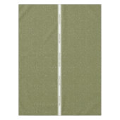 メリークリスマスの降雪パターンのグリーンホリデー テーブルクロス (正面)