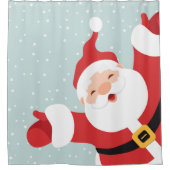 メリークリスマスの陽気なサンタ |シャワーカーテン シャワーカーテン (正面)