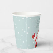 メリークリスマスの陽気なサンタ |紙カップ 紙コップ (右)