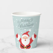 メリークリスマスの陽気なサンタ |紙カップ 紙コップ (正面)