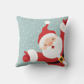 メリークリスマスの陽気なサンタ |装飾用クッション クッション (裏面)