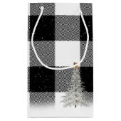 メリークリスマスの雪だるまは無料 スモールペーパーバッグ (裏面)