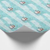 メリークリスマスの雪だるま ラッピングペーパー (角)