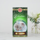 メリークリスマスの雪の地球 シーズンカード (スタンド正面)