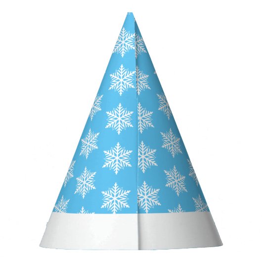 メリークリスマスの雪パーソナライズされた片 パーティーハット (裏面)