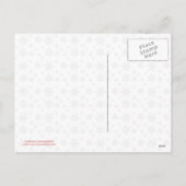 メリークリスマスの雪片のカスタムな写真の郵便はがき シーズンポストカード (裏面)