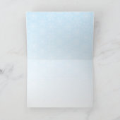 メリークリスマスの雪片カード シーズンカード (内部)