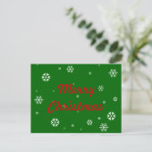 メリークリスマスの雪片 シーズンポストカード (スタンド正面)