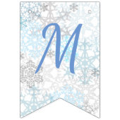 メリークリスマスの雪片-旗布の旗 バンティングフラッグ (第2の旗)