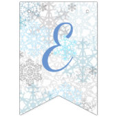 メリークリスマスの雪片-旗布の旗 バンティングフラッグ (第3の旗)