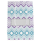 メリークリスマスの願いシェブロン ミディアムペーパーバッグ (裏面)