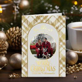 メリークリスマスの願い写真クリスマスカード 箔シーズンカード