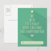 メリークリスマスの願い葉書 シーズンポストカード (正面/裏面)