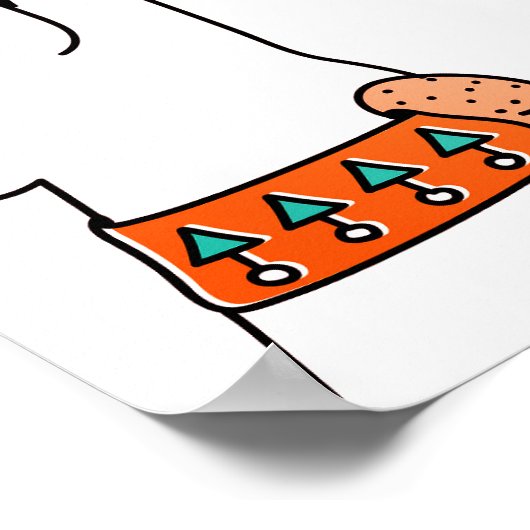 メリークリスマスの風刺動物 |休日 ポスター (角)