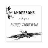 メリークリスマスの飾りマートル一家 セルフインキングスタンプ (デザイン)