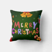 メリークリスマスの飾り装飾 クッション (裏面)