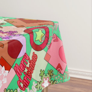 メリークリスマスの飾り テーブルクロス